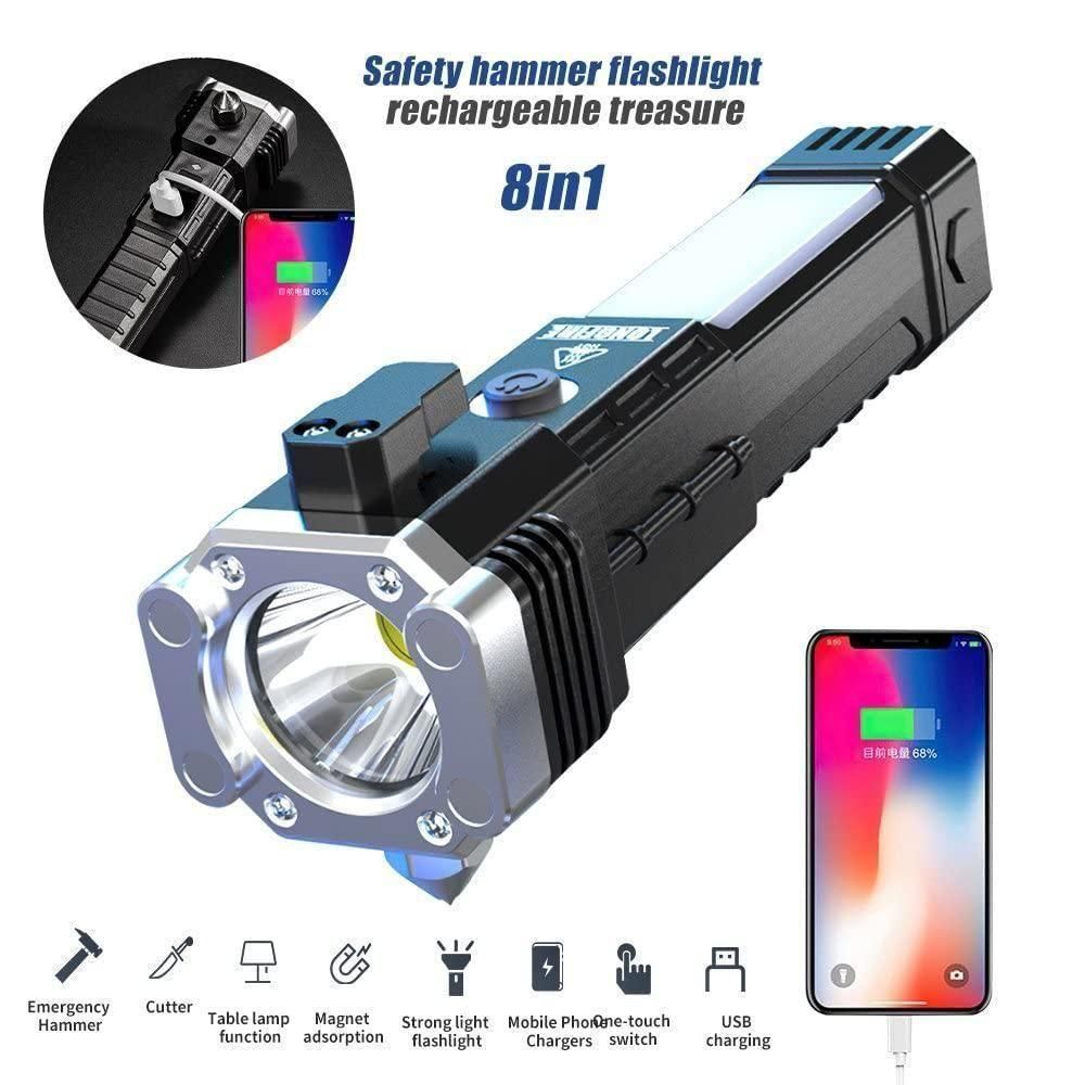 Portable LED Rechargeable Torch Flashlight