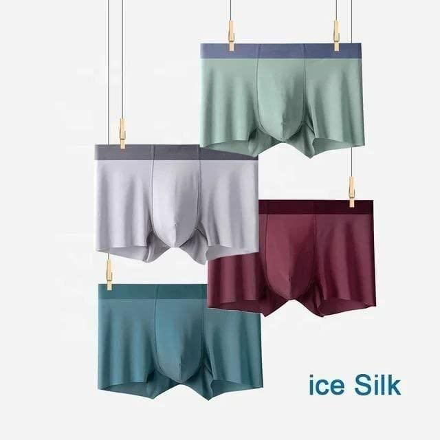 Multicolor Ice Silk Boxer Set for Men