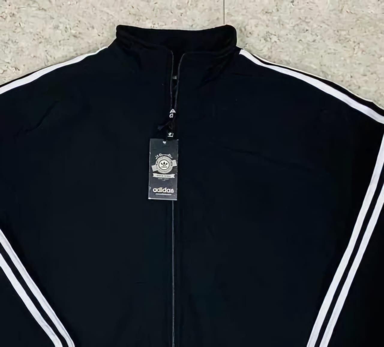 Black Side Stripe Tracksuit for Men