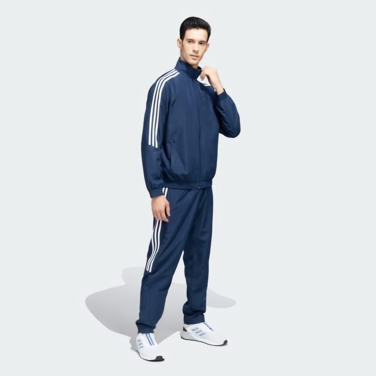 Black Side Stripe Tracksuit for Men