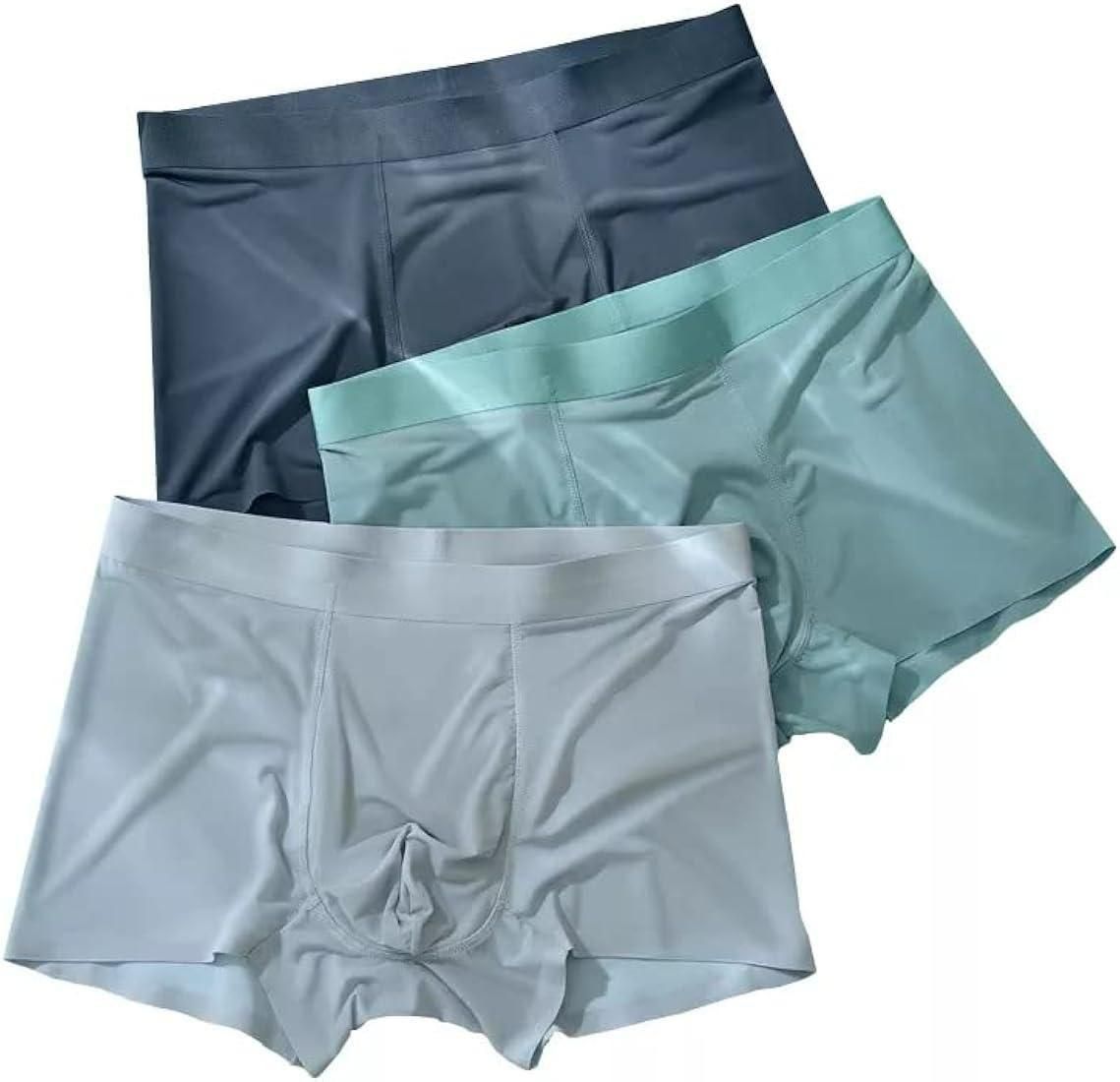 Multicolor Ice Silk Boxer Set for Men