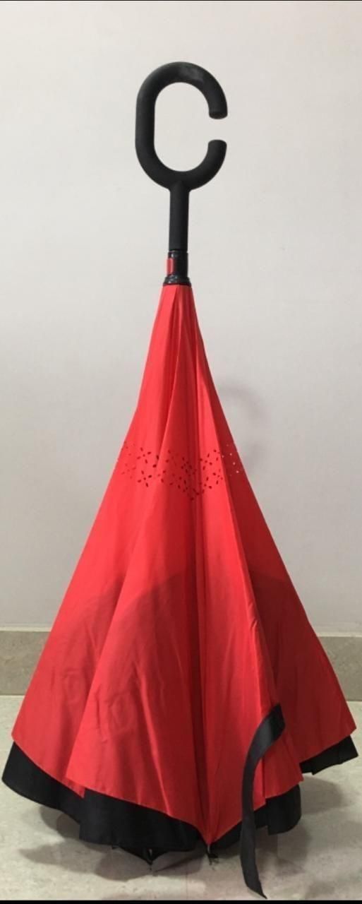 Reversible C-Shape Self-Standing Umbrella