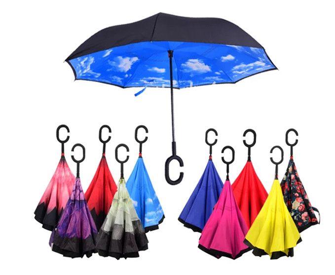 Windproof Double-Layer C-Shape Umbrella