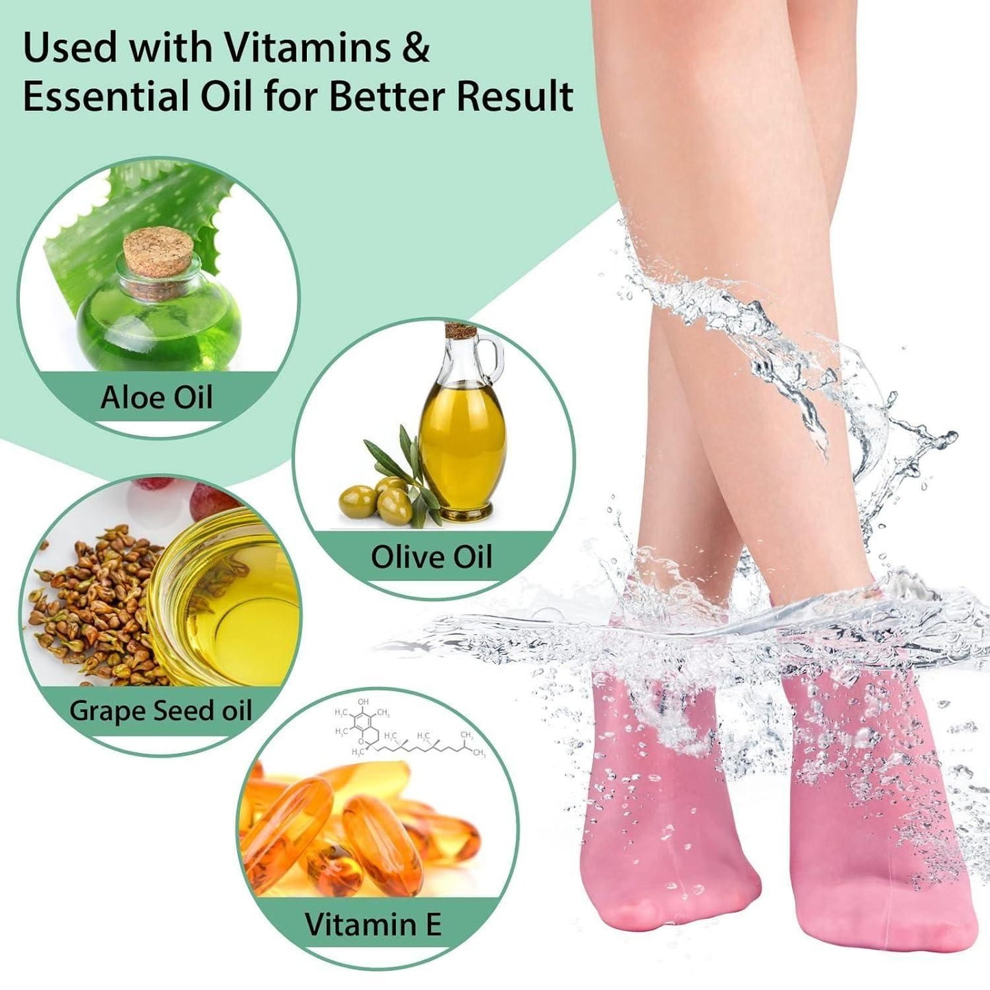 Silicone Moisturizing Socks