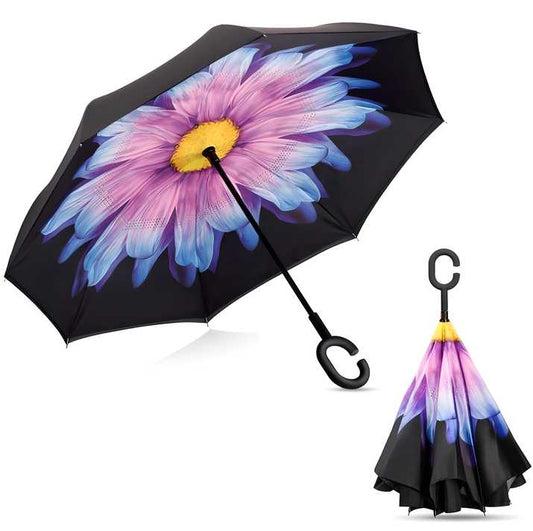 Windproof Double-Layer C-Shape Umbrella