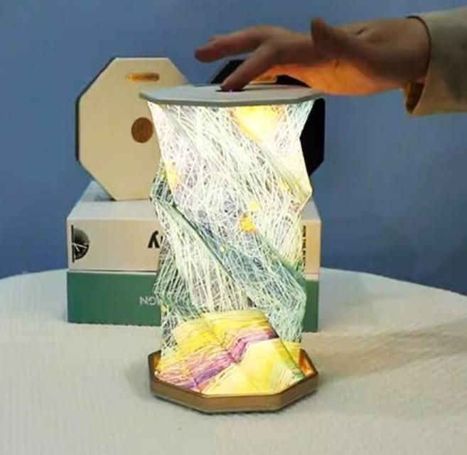 Rotating smart touch portable night light