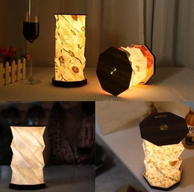 Rotating smart touch portable night light