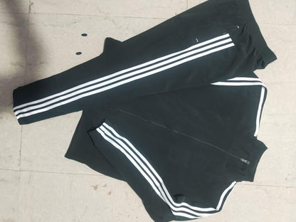 Black Side Stripe Tracksuit for Men