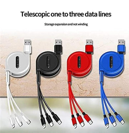 3-in-1 Retractable Fast Charger