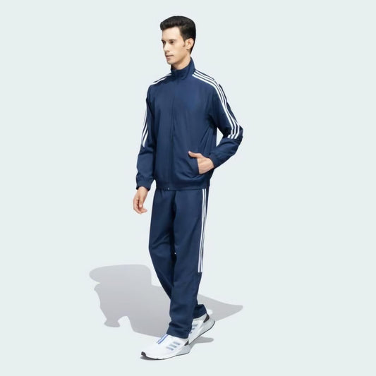 Black Side Stripe Tracksuit for Men