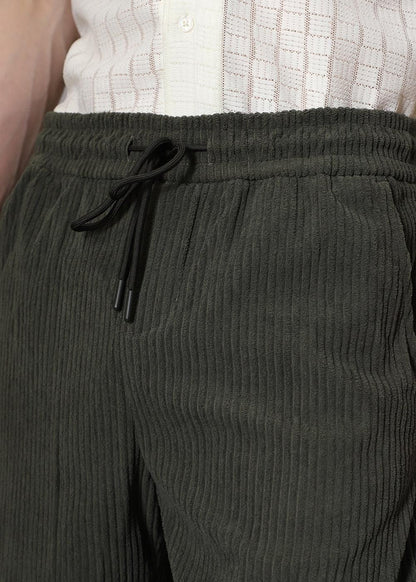 Casual Black & Green Pants Set