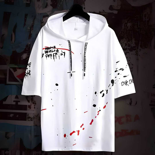 Color Block Cotton T-Shirt