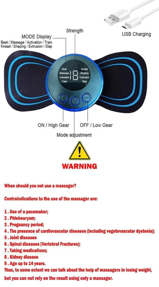 Self-Adhesive Muscle Massager Pad